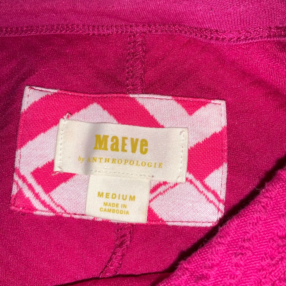Anthropologie Magenta Peplum Blouse - Picture 3 of 11